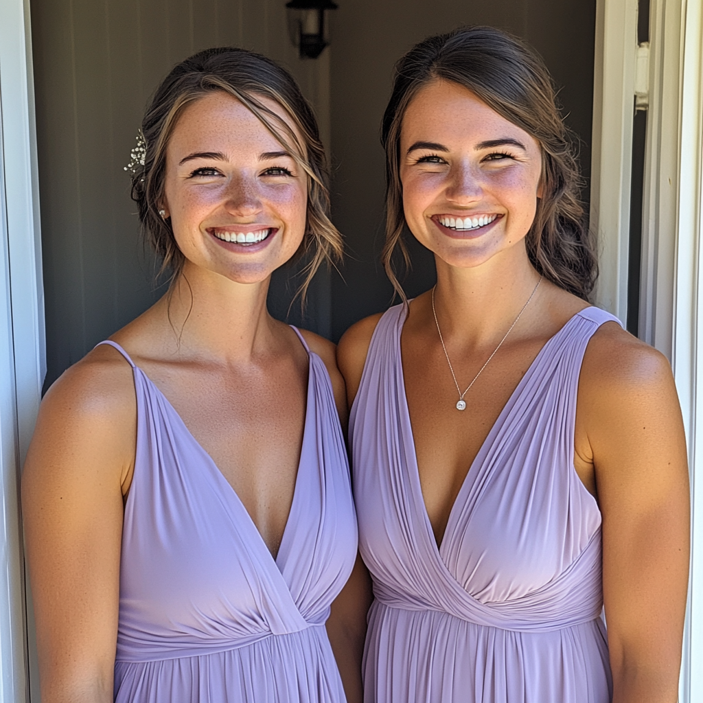 Demoiselles d'honneur souriantes | Source : Midjourney