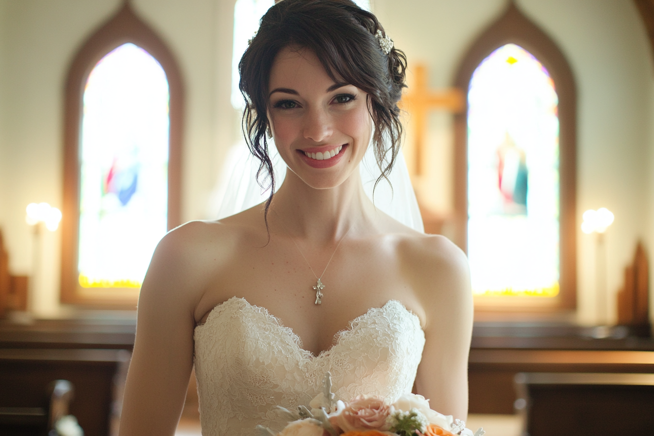 A bride holding a bouquet | Source: Midjourney