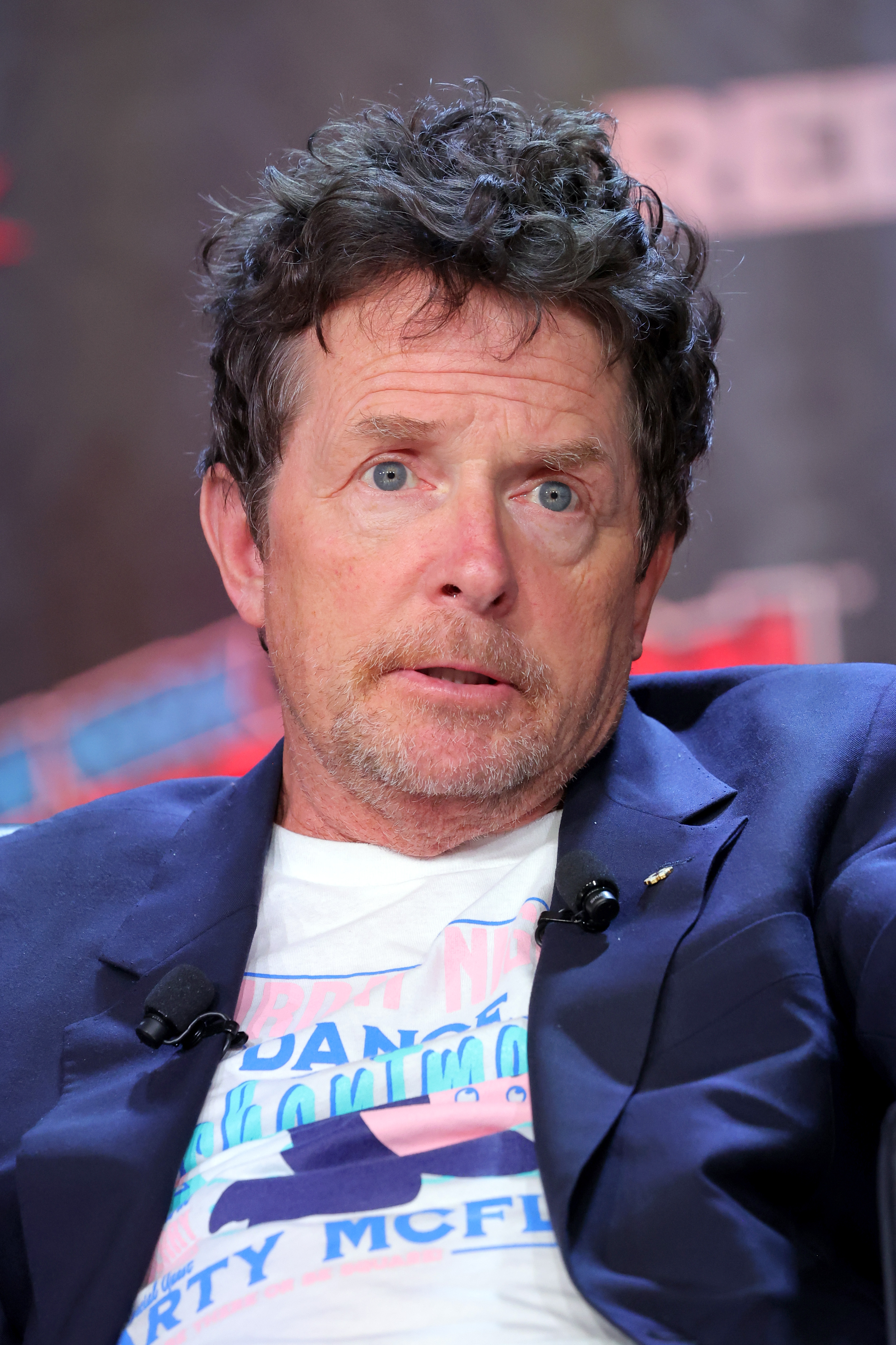 Michael J. Fox lors d'une réunion "Retour vers le futur" le 8 octobre 2022 à New York | Source : Getty Images