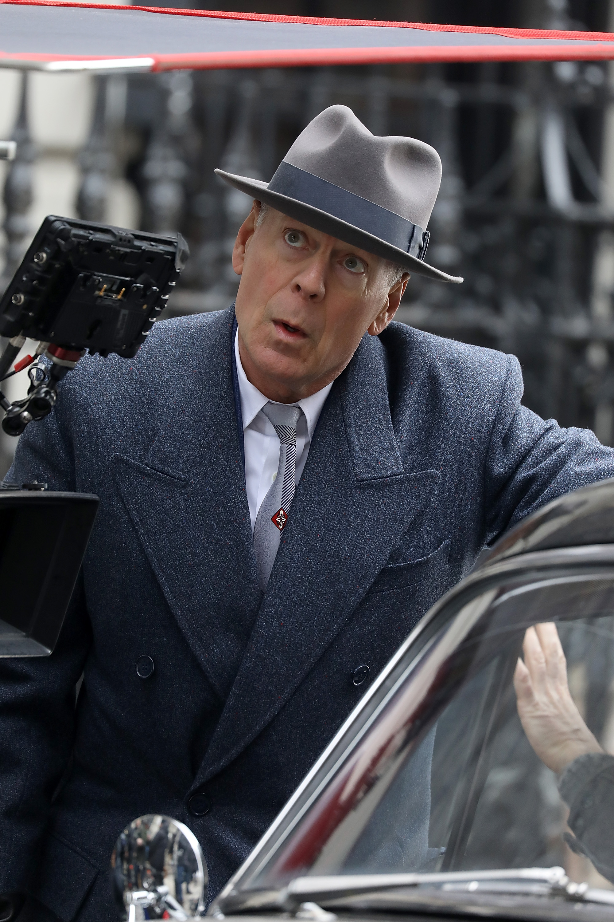 Bruce Willis est vu sur le plateau de tournage du film "Brooklyn Affairs" à New York, le 6 février 2018 | Source : Getty Images