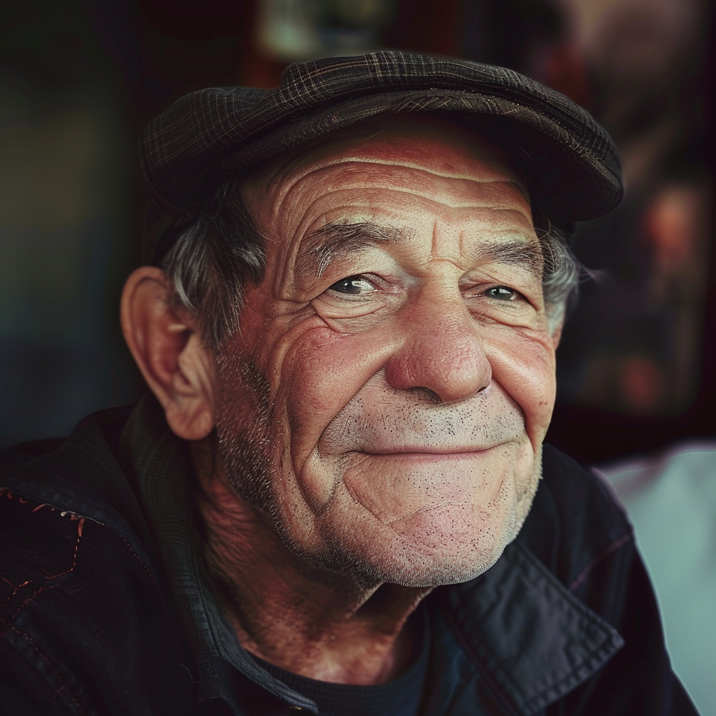 Un homme âgé souriant | Source : Midjourney