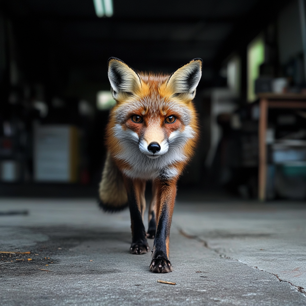 Un renard qui se promène | Source : Midjourney