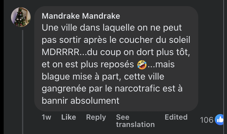 Commentaire d'un internaute | Source : Facebook