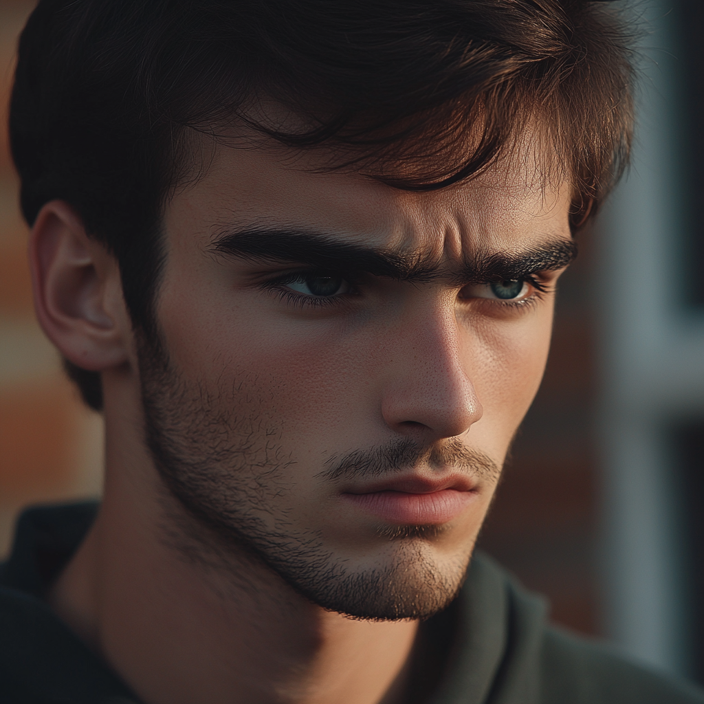 Un jeune homme émotif | Source : Midjourney