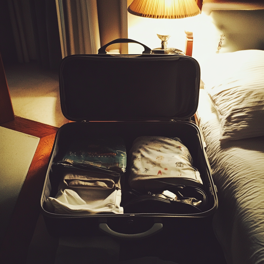 Une valise ouverte | Source : Midjourney