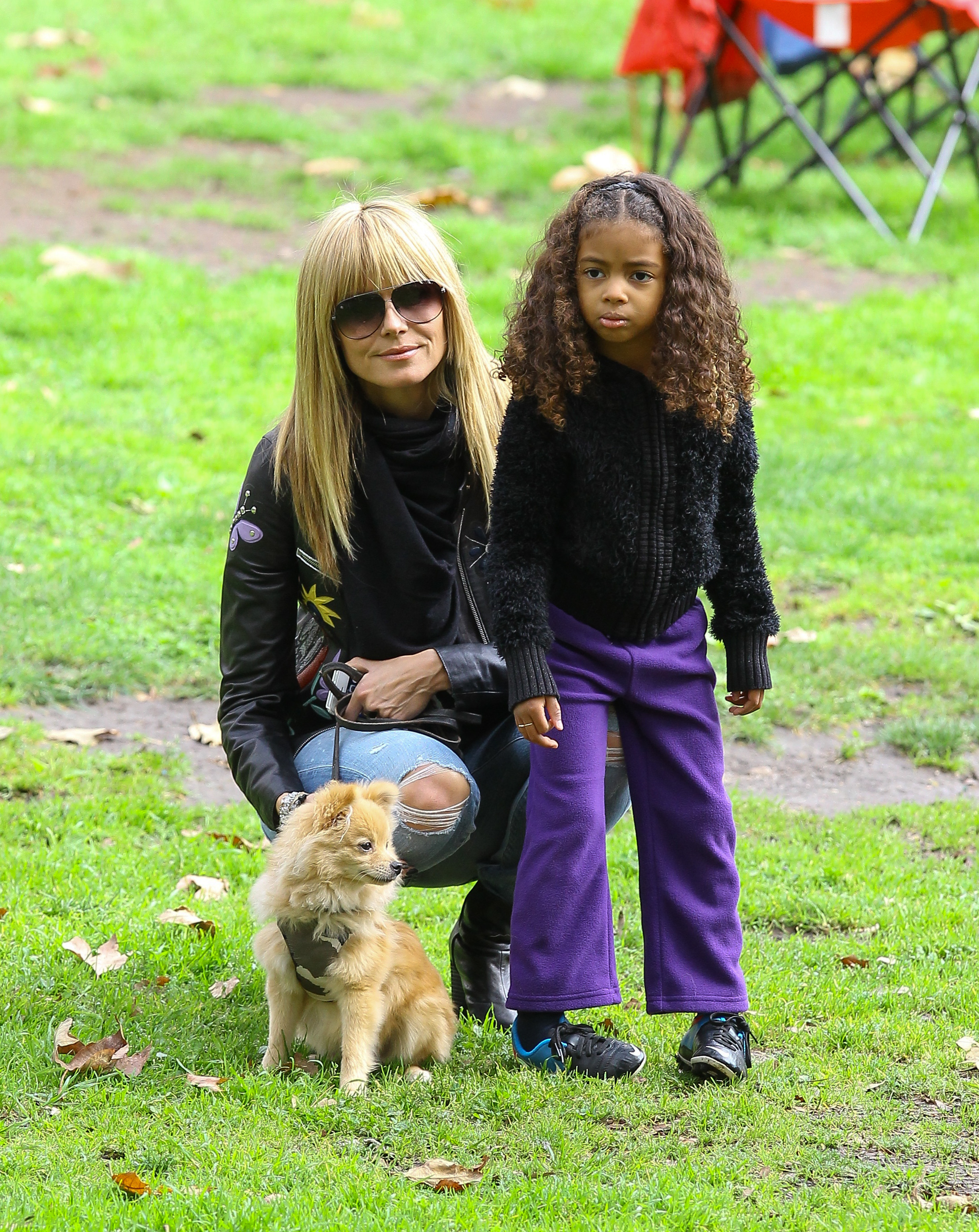 Heidi Klum et Lou Samuel vus le 8 février 2014, à Los Angeles, Californie | Source : Getty Images