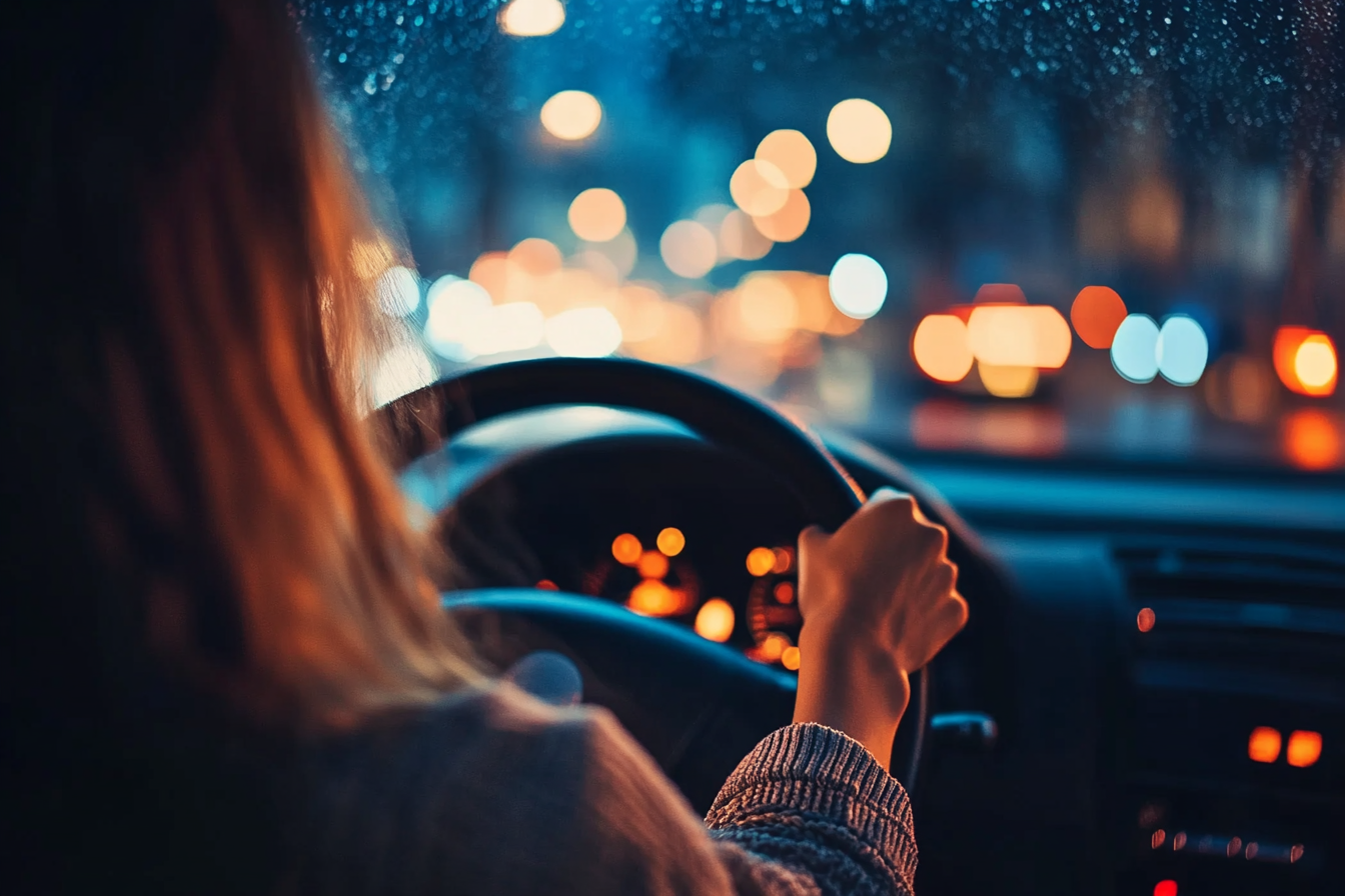 Une femme au volant de sa voiture | Source : Midjourney