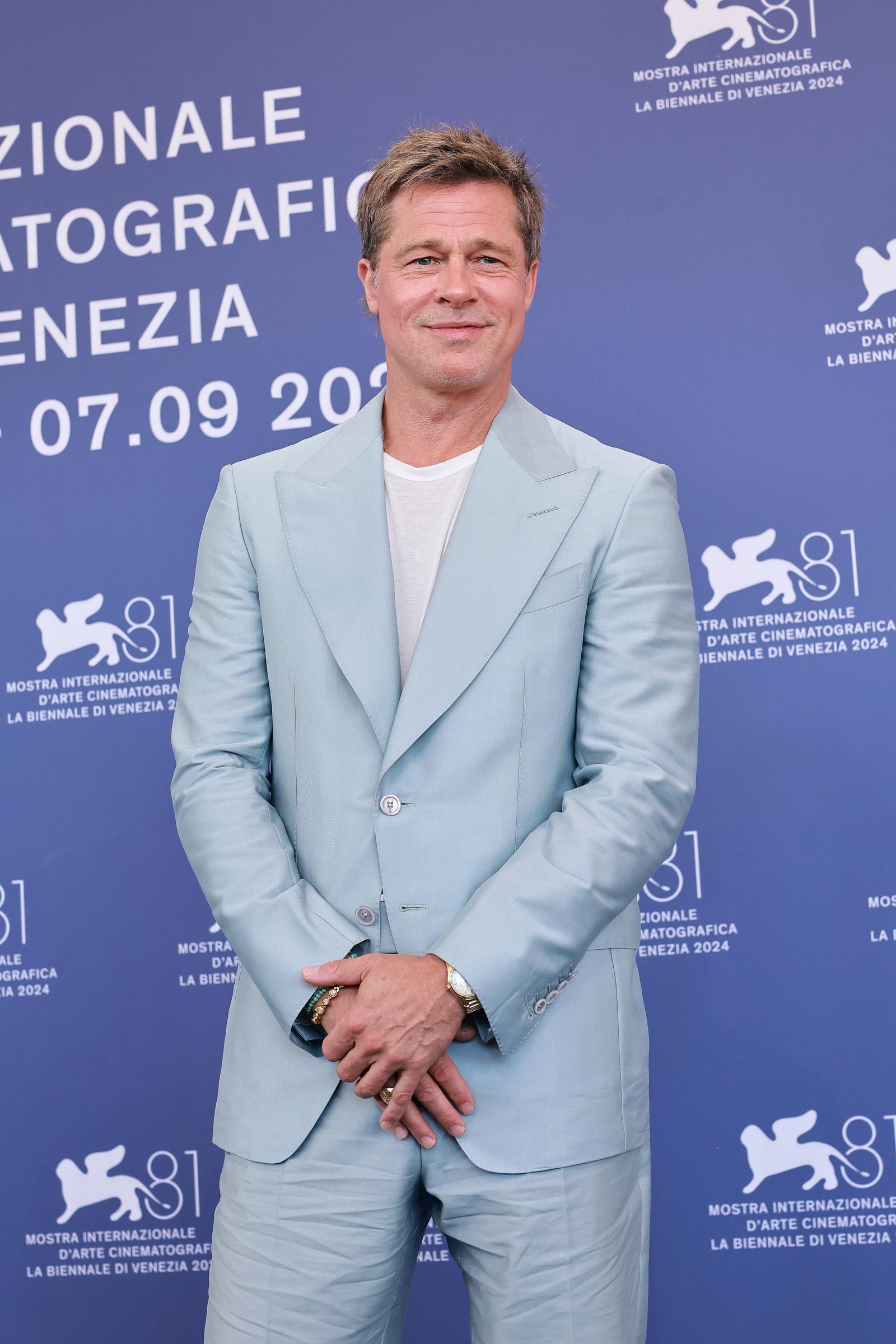 Brad Pitt assiste à la 81e édition du festival international du film de Venise le 1er septembre 2024 | Source : Getty Images