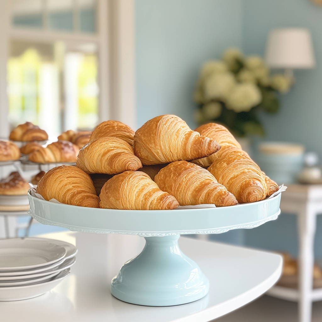 Des croissants frais en exposition | Source : Midjourney