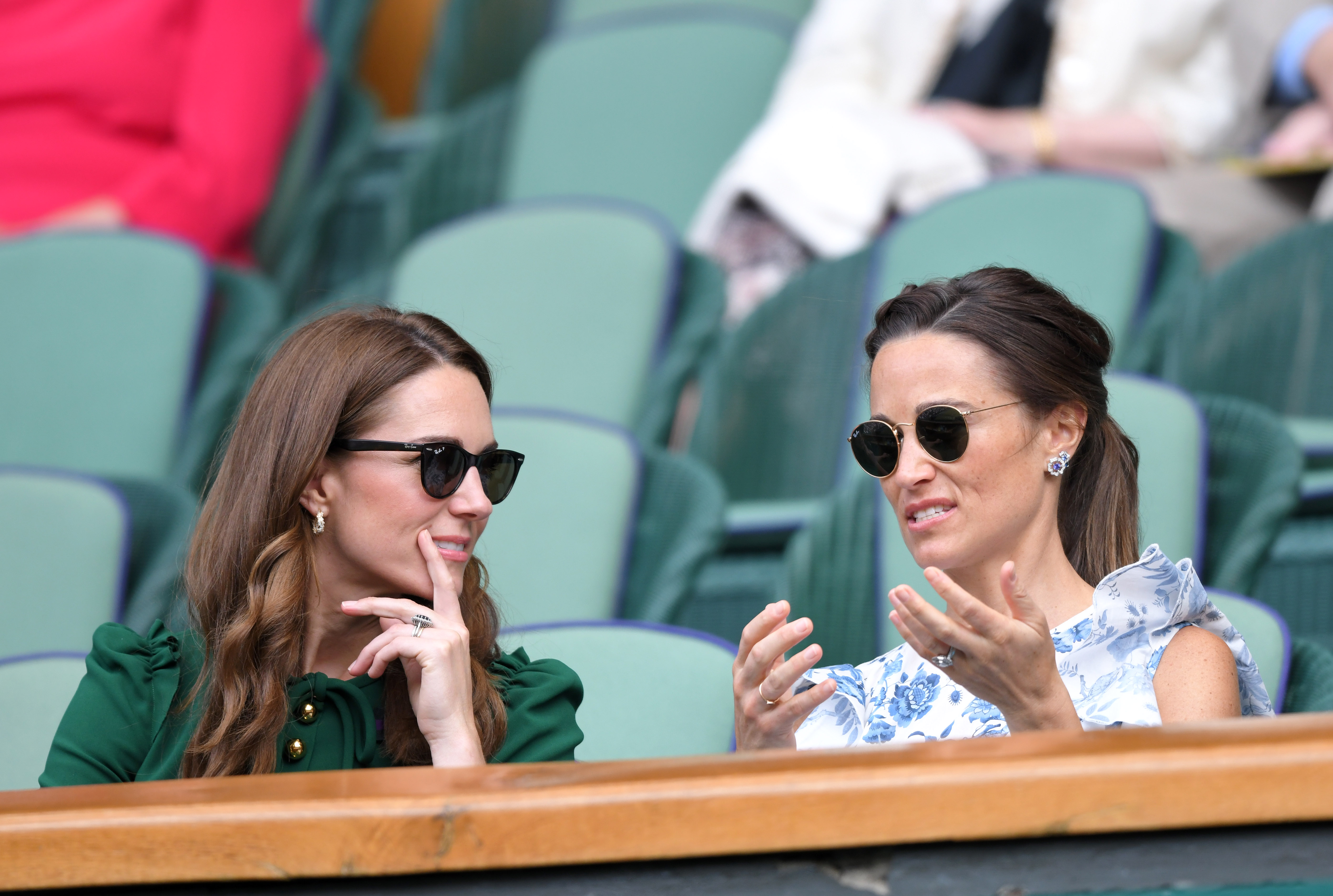La princesse Catherine et Pippa Middleton aux championnats de tennis de Wimbledon à Londres, en Angleterre, le 13 juillet 2019 | Source : Getty Images