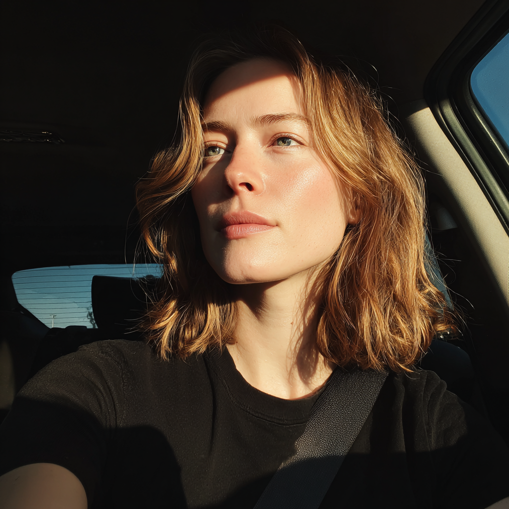Une femme conduisant une voiture | Source : Midjourney