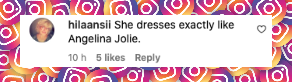 Commentaire d'un internaute sur Ines de Ramon, posté le 10 septembre 2024. | Source : Instagram/justjared