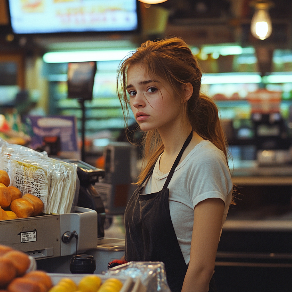 Une caissière dans une épicerie | Source : Midjourney