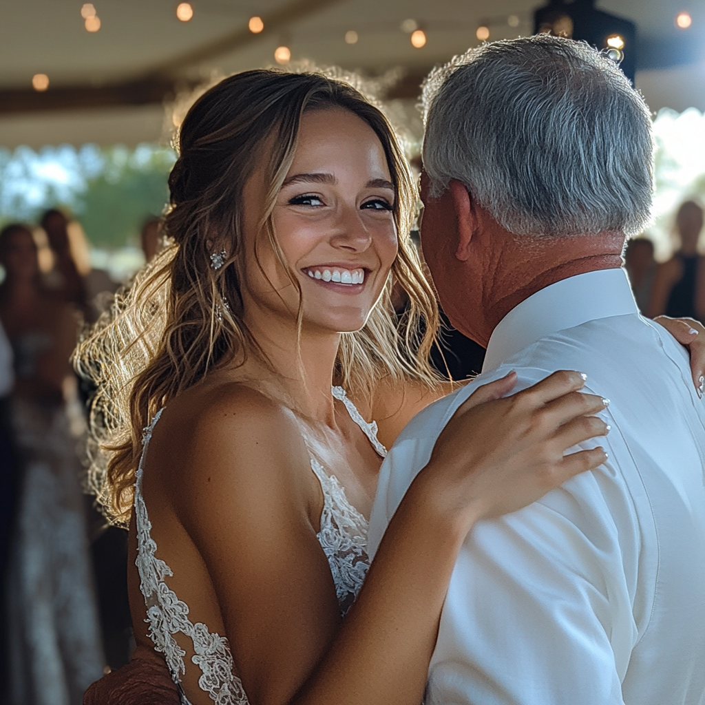 A bride dancing with her father-in-law | Source: Midjourney