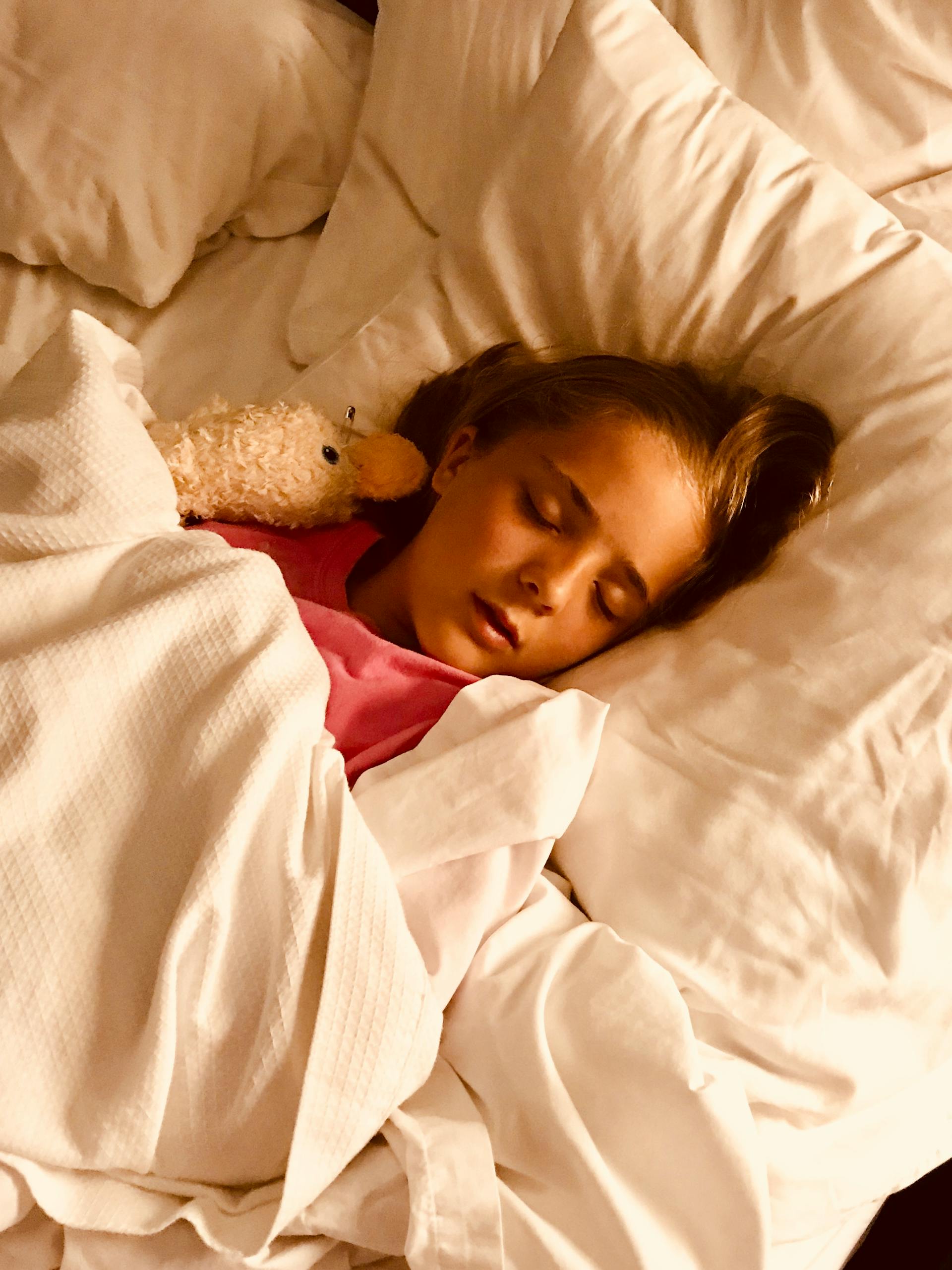 Une petite fille endormie | Source : Pexels