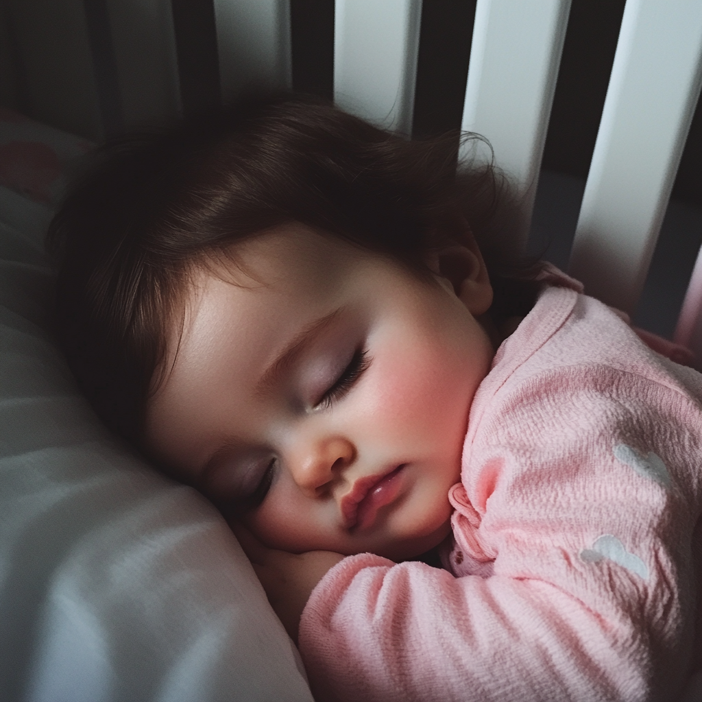 Une petite fille endormie | Source : Midjourney