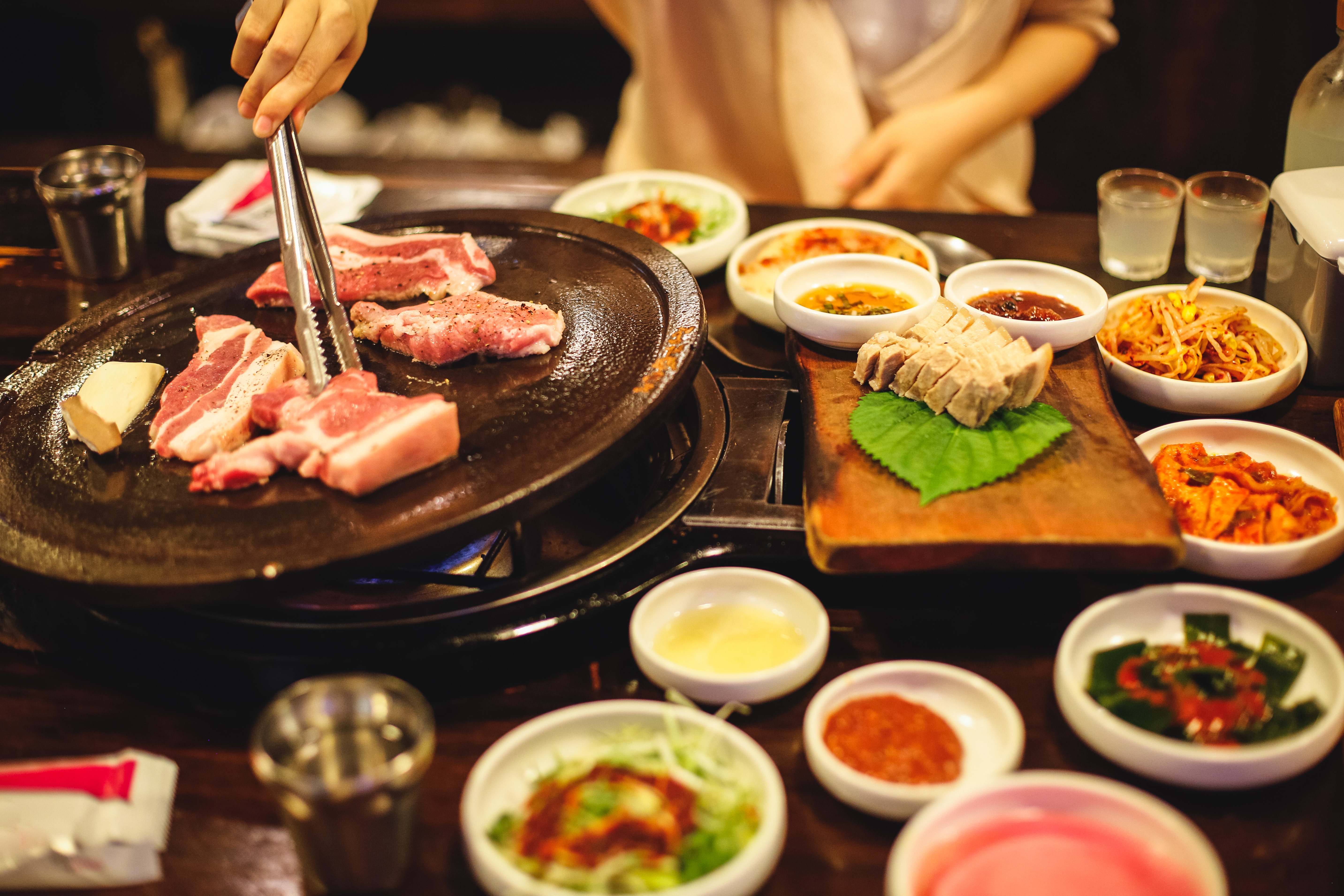 Une installation de barbecue coréen | Source : Getty Images