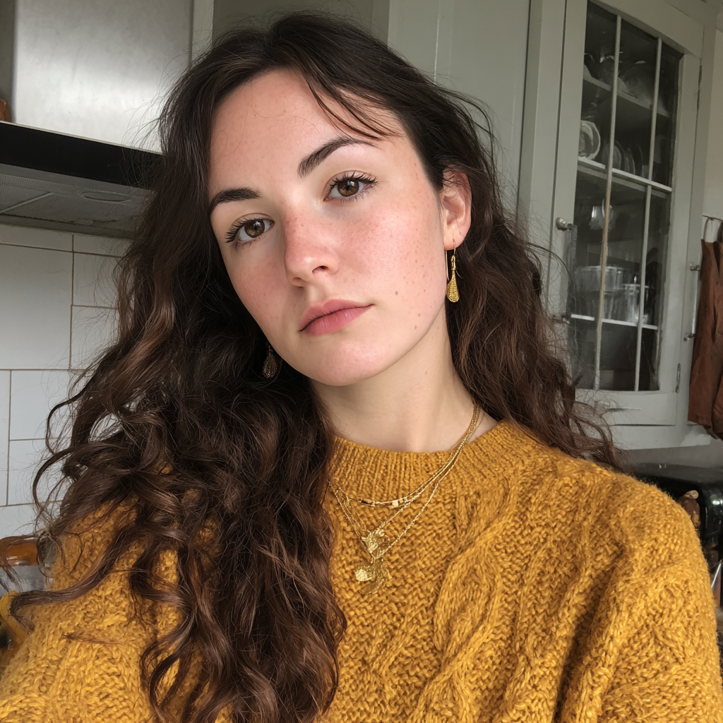 Une femme debout dans une cuisine | Source : Midjourney