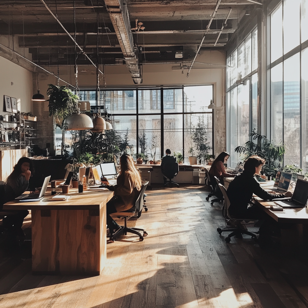 Des personnes assises à leur bureau | Source : Midjourney