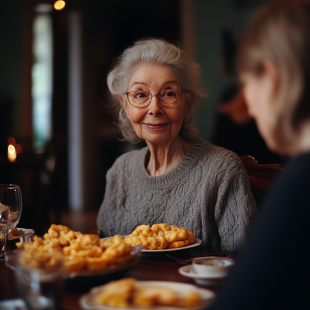 Une femme âgée qui parle | Source : Midjourney