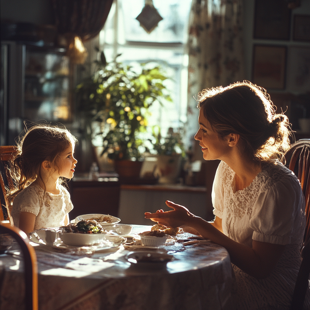 Une femme qui parle à sa fille | Source : Midjourney