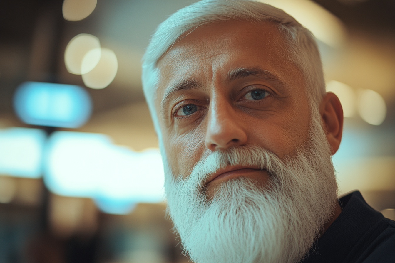 Un homme dans un centre commercial | Source : Midjourney