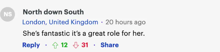 Commentaire d'un fan sur Jennifer Aniston, daté du 11 octobre 2023 | Source : Daily Mail