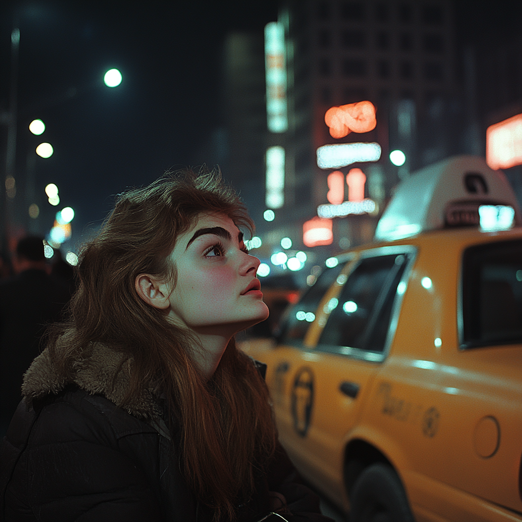 Une femme à l'extérieur s'apprête à prendre un taxi | Source : Mdijourney