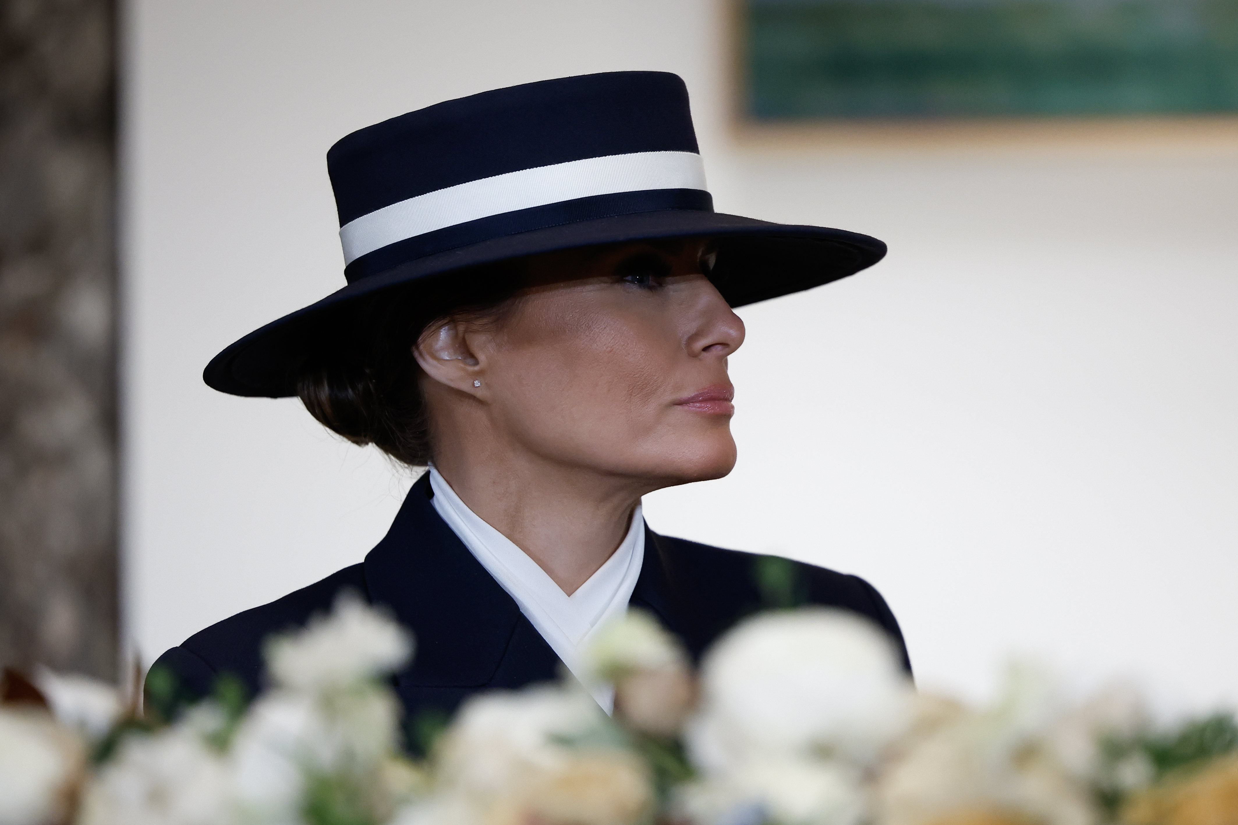 Melania Trump lors d'un déjeuner après l'investiture de Donald Trump. | Source : Getty Images