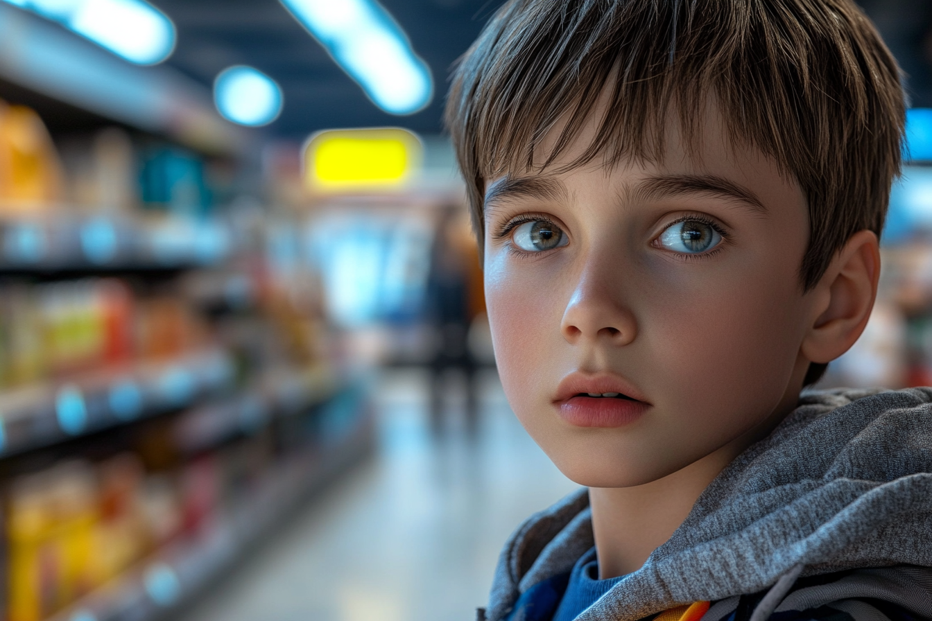 Un garçon dans une épicerie | Source : Midjourney