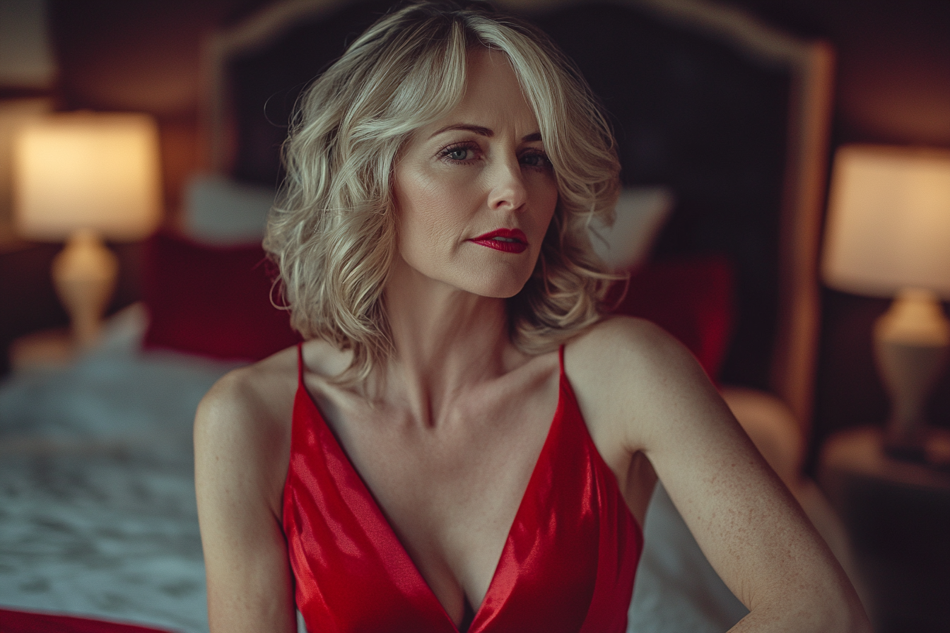 Une femme dans une chambre à coucher | Source : Midjourney
