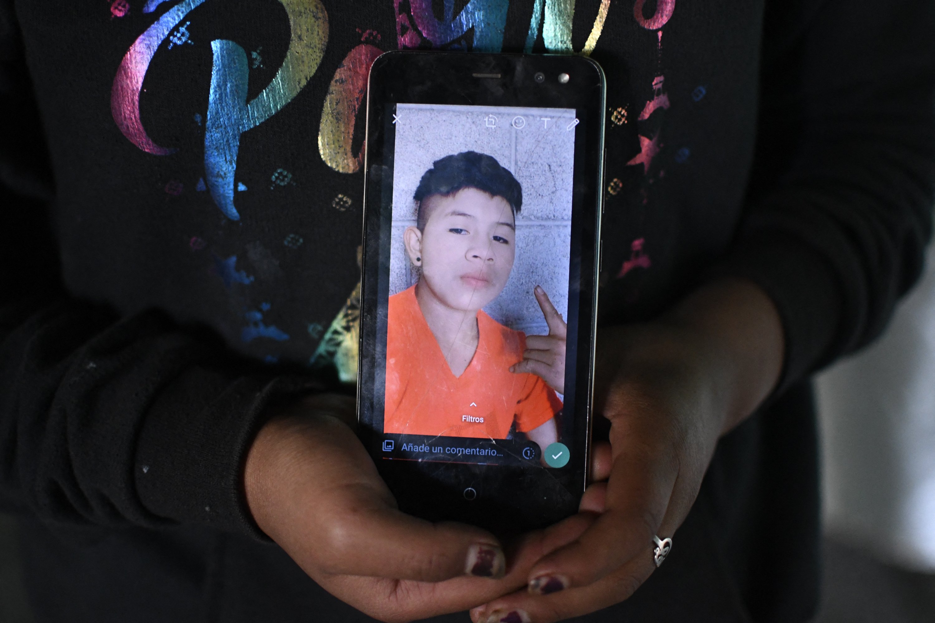 La photo que Juan Wilmer a envoyée à sa mère avant de monter dans le camion. | Source : Getty Images
