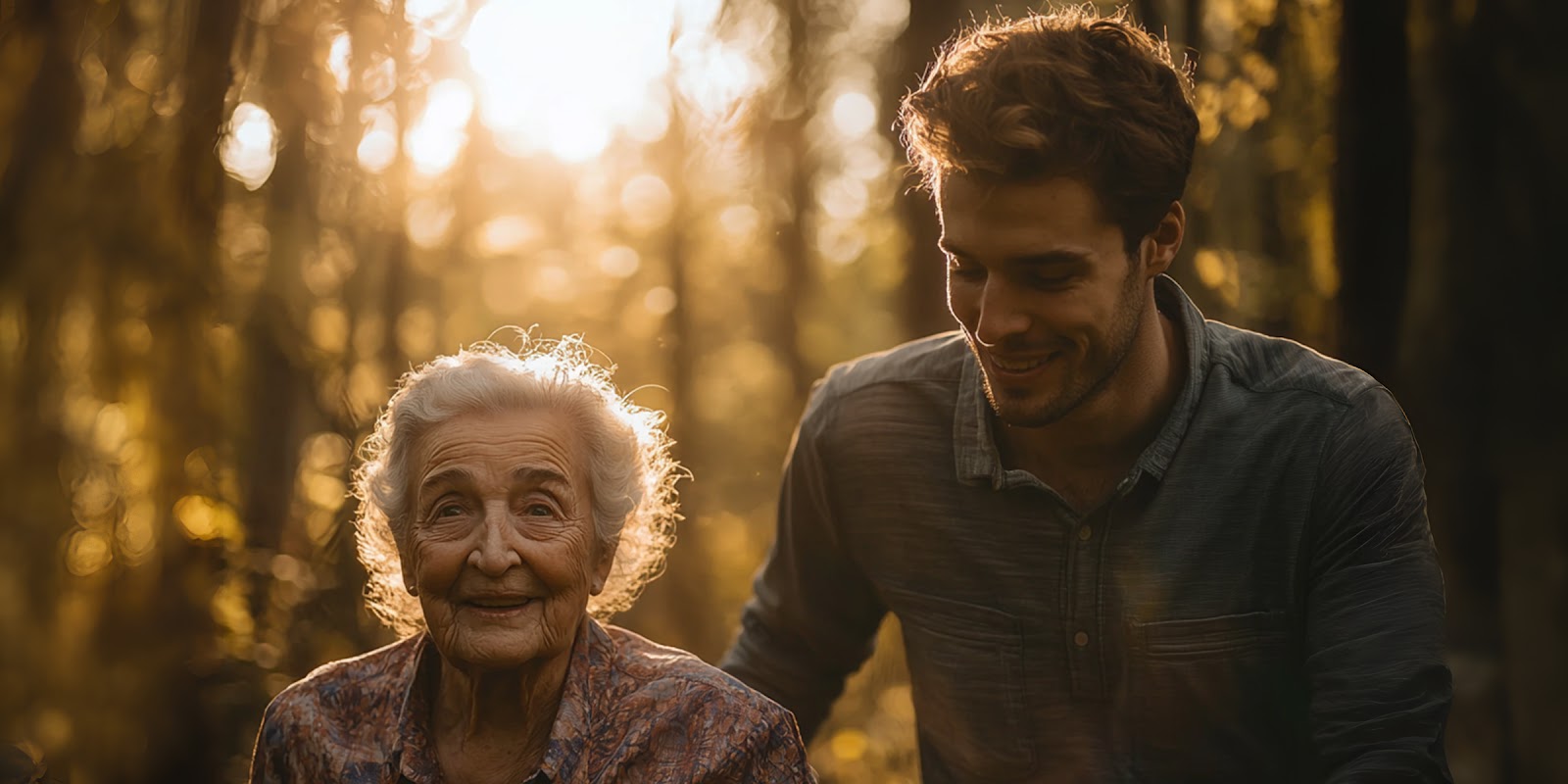 Une grand-mère avec son petit-fils | Source : Midjourney