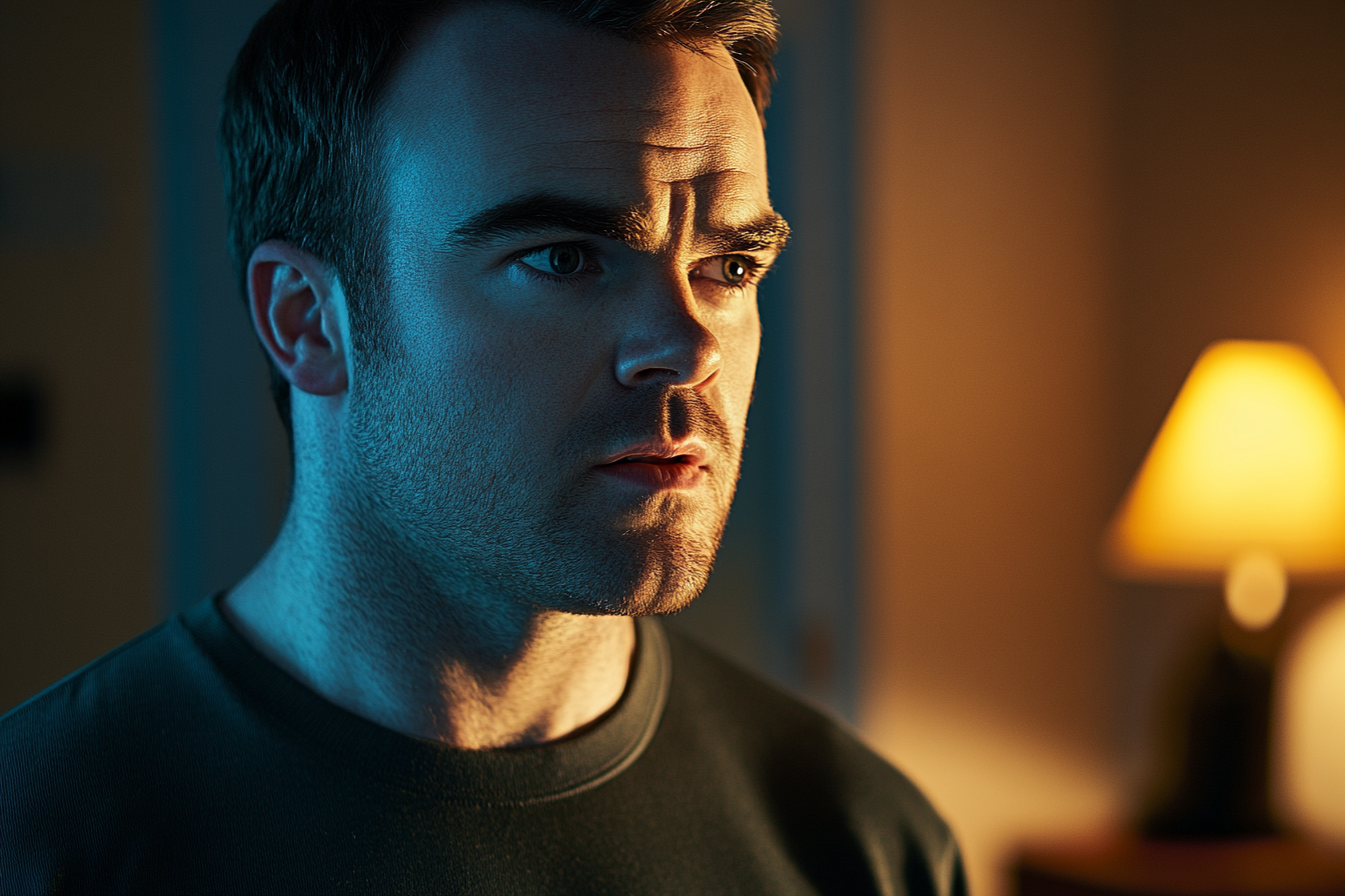 Un gros plan du visage d'un homme | Source : Midjourney