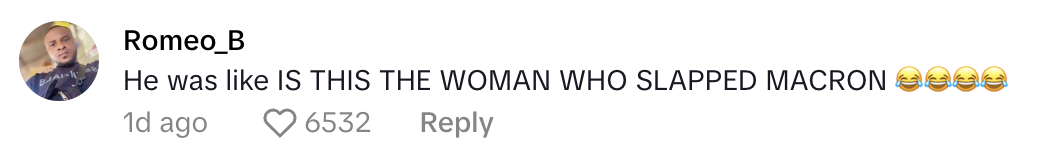Commentaire d'un internaute sur la réaction d'Achraf Hakimi en voyant Brigitte Macron | Source : TikTok/rediff.live.com