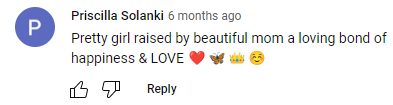 Un commentaire sur Nahla sur le post du 15ème anniversaire de Halle Berry pour elle | Source : Youtube.com/ Enjoyment