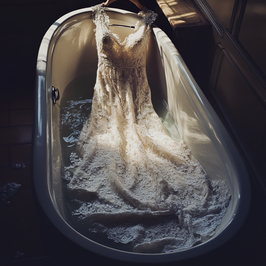 Une robe dans une baignoire | Source : Midjourney