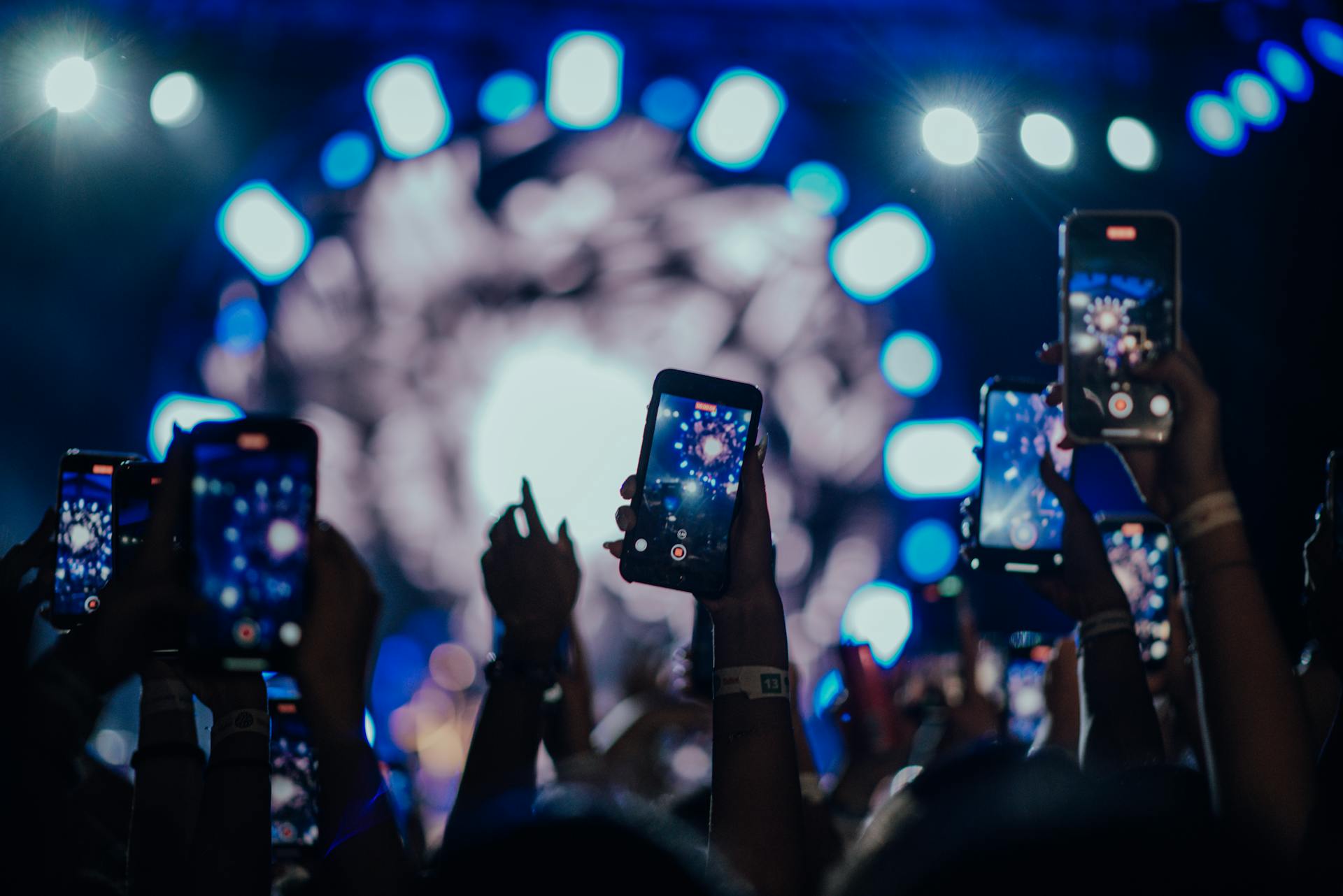 Des gens filment un événement avec leur téléphone portable | Source : Pexels