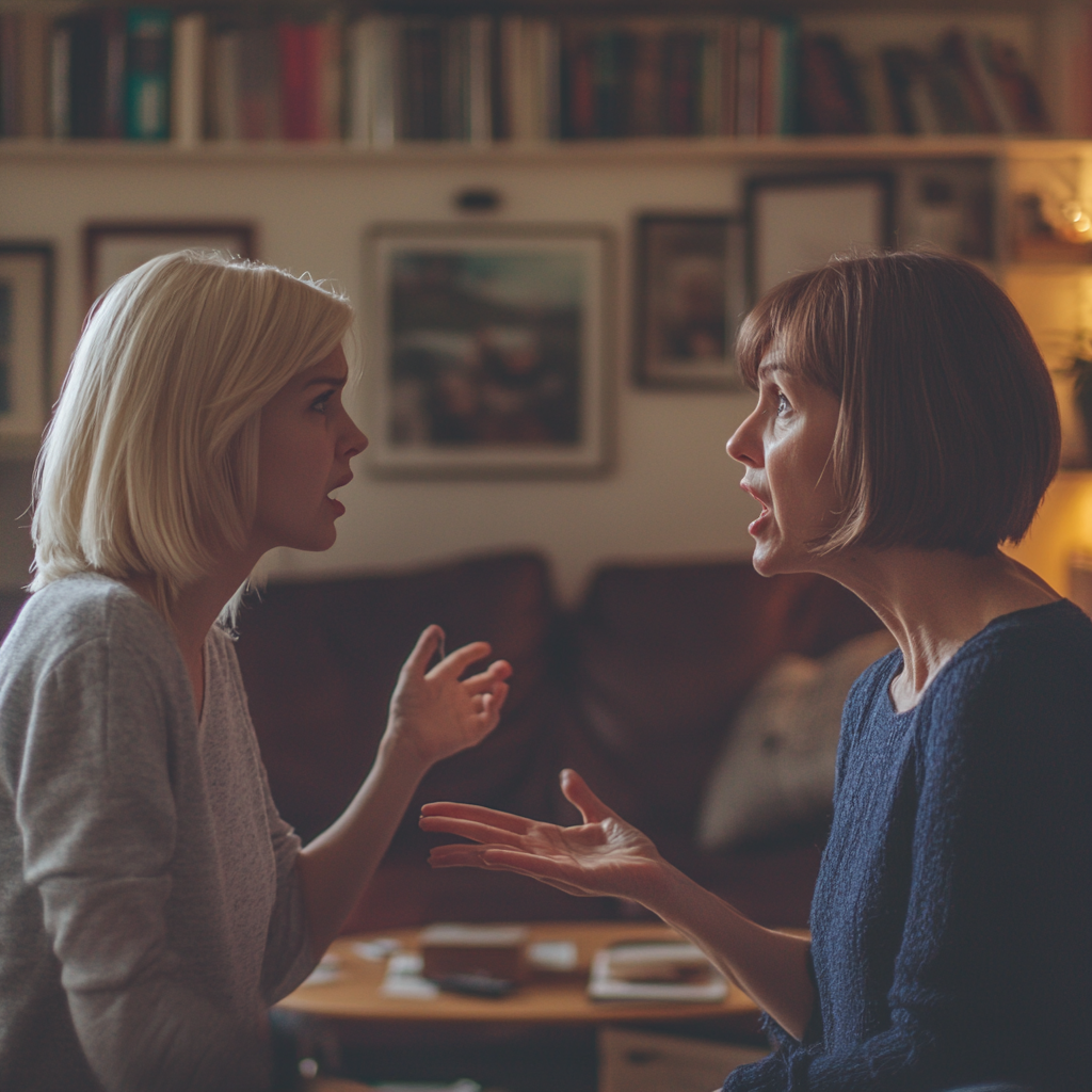 Une femme se disputant avec sa belle-mère | Source : Midjourney