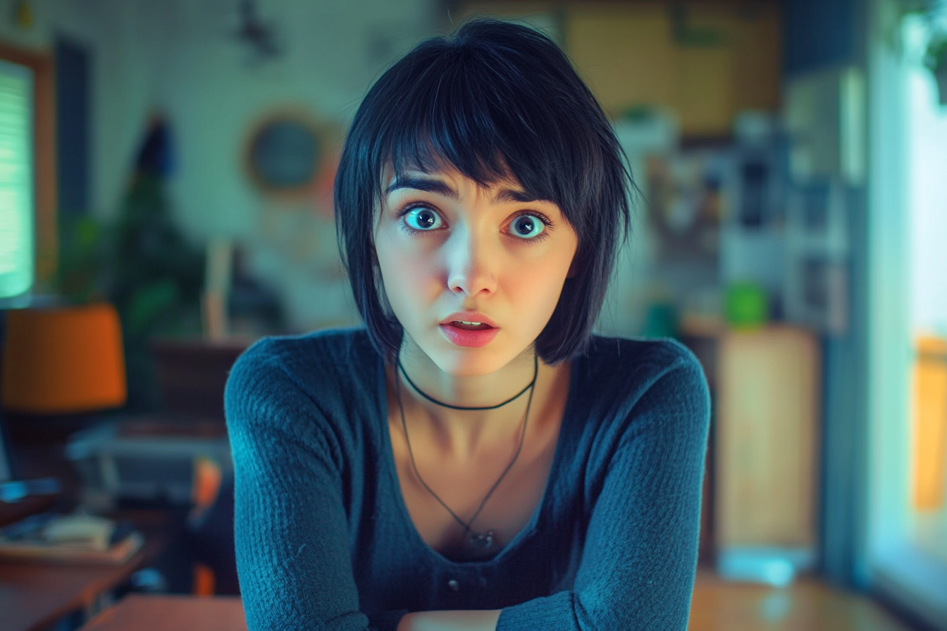 Une femme qui regarde quelqu'un avec incrédulité | Source : Midjourney