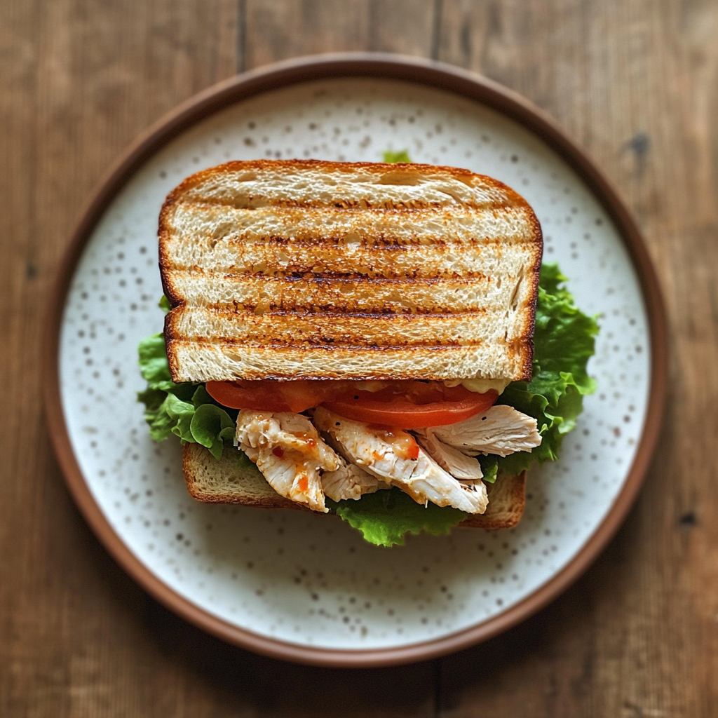 Un sandwich sur une assiette | Source : Midjourney