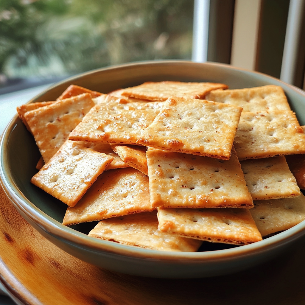 Une assiette de crackers | Source : Midjourney