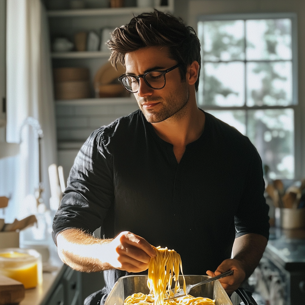 Un homme dans la cuisine | Source : Midjourney