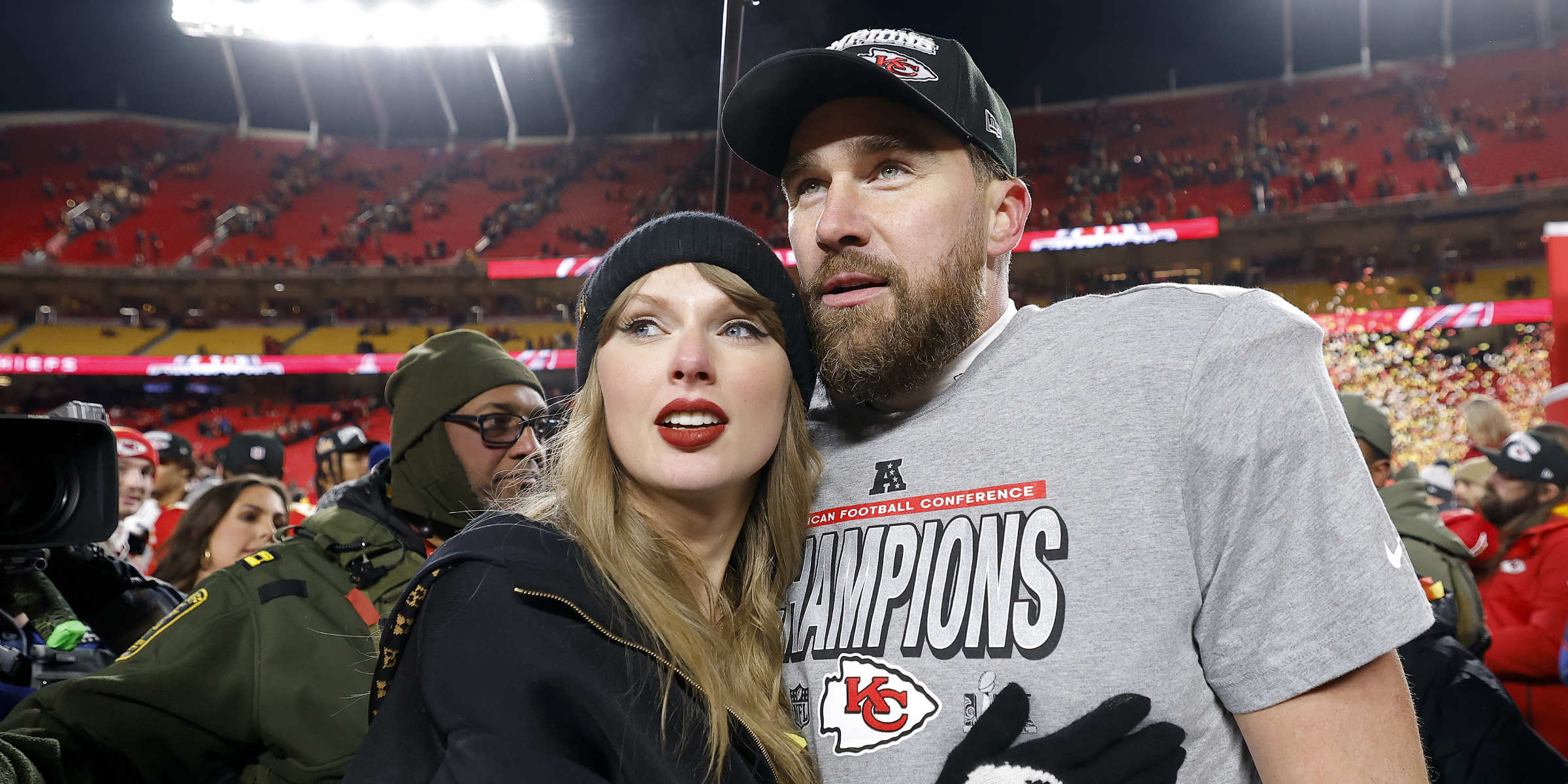 Taylor Swift et Travis Kelce | Source : Getty Images