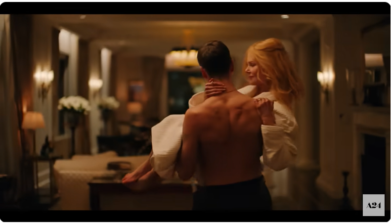 Nicole Kidman et Harris Dickinson à l'affiche de "Babygirl" d'après un post daté du 1er octobre 2024 | Source : Youtube/@A24