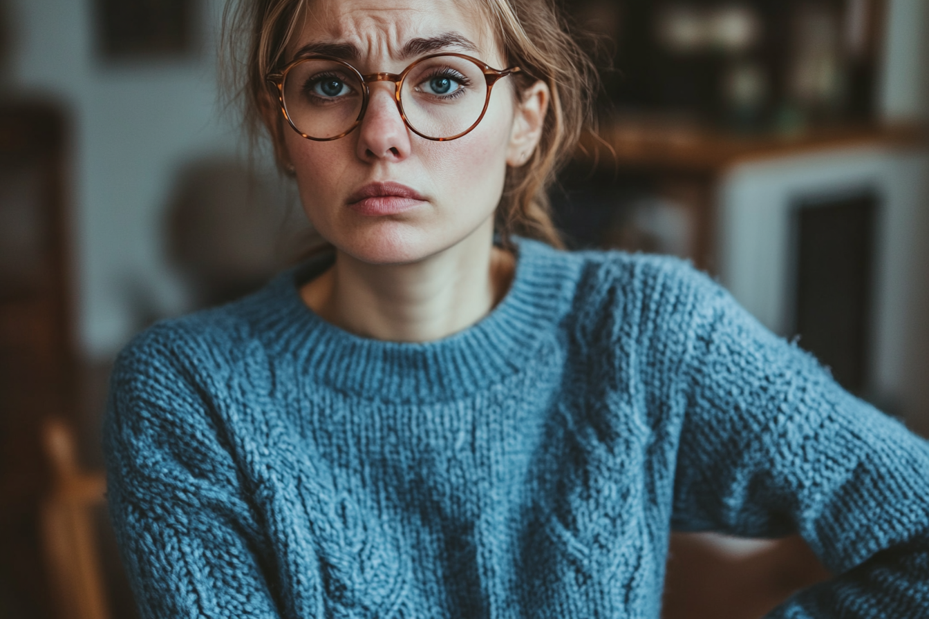 Une femme en colère dans sa maison | Source : Midjourney