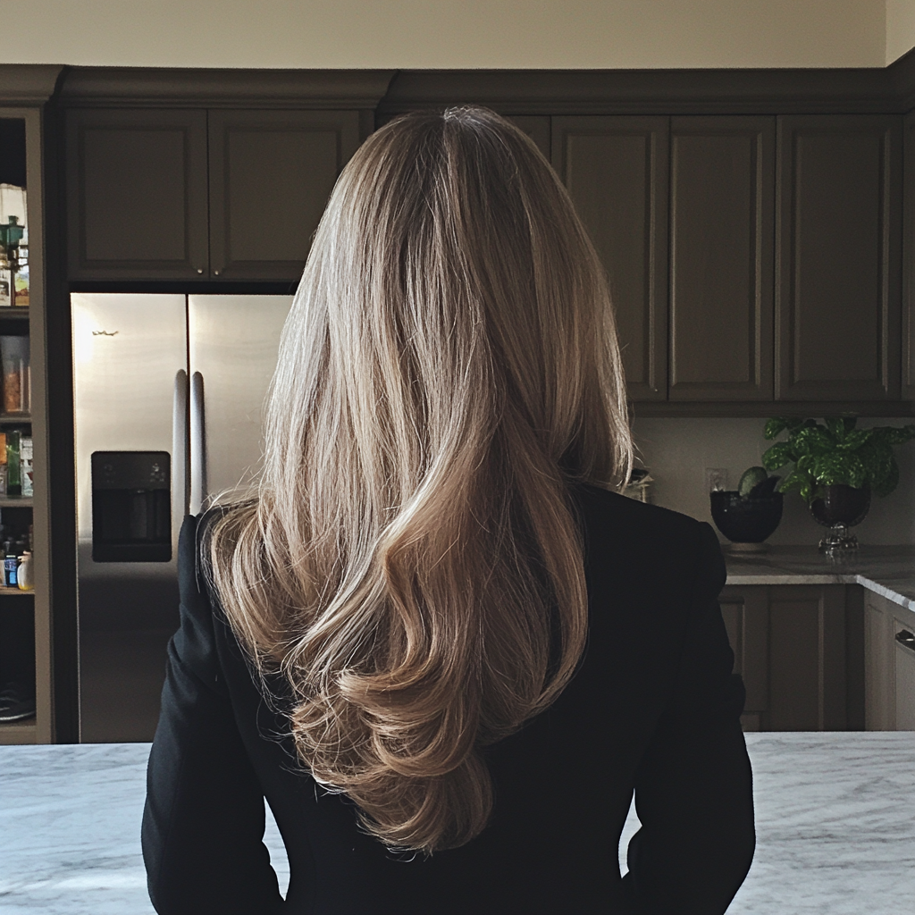 Une femme debout dans une cuisine | Source : Midjourney