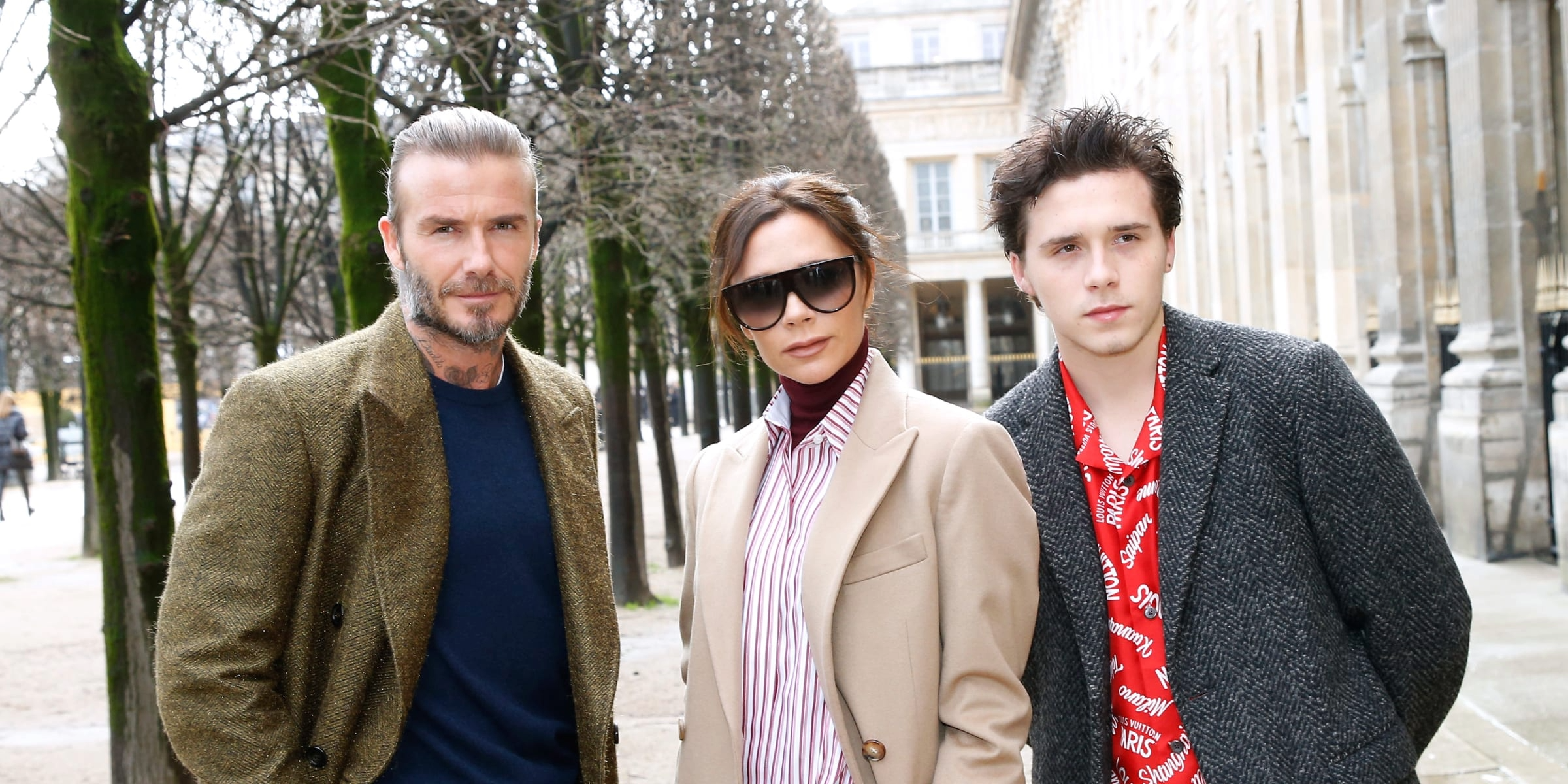 David et Victoria Beckham avec leur fils aîné, Brooklyn | Source : Getty Images