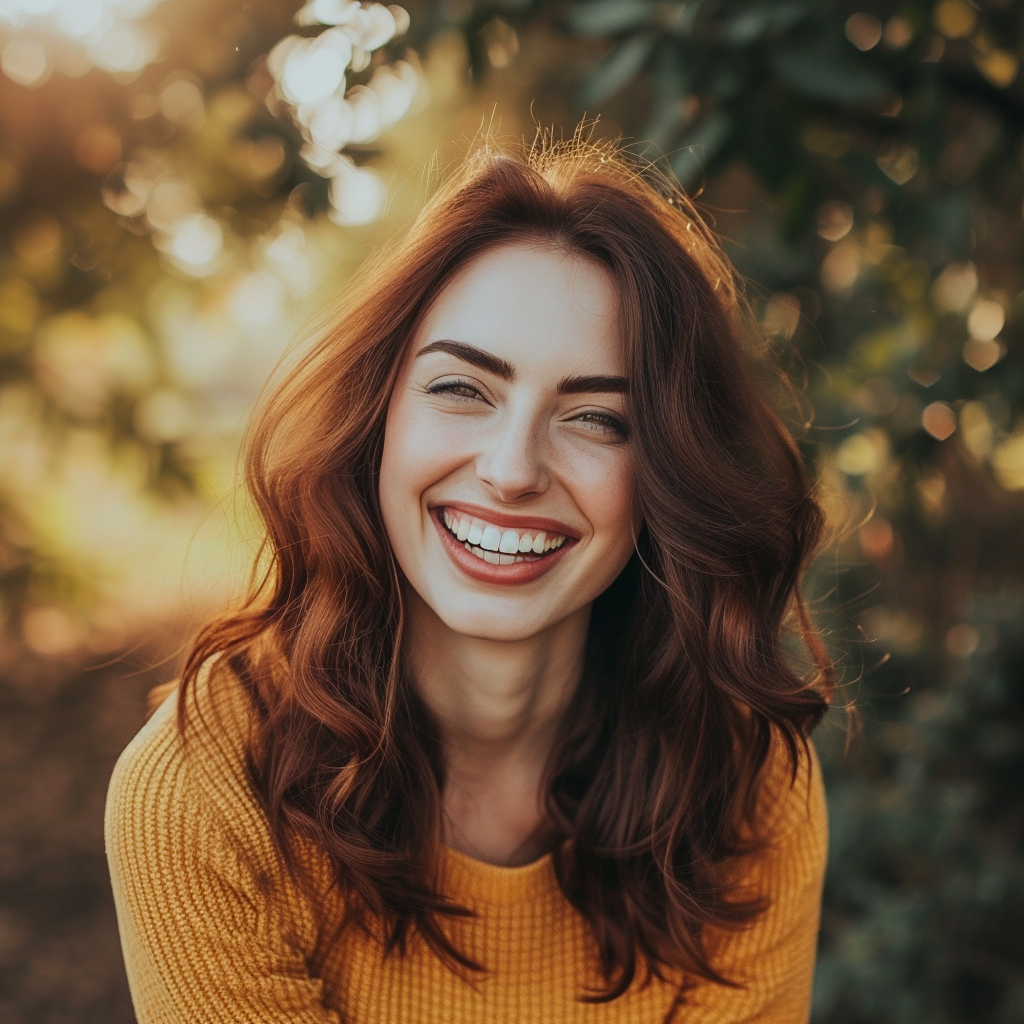 Une femme souriante | Source : Midjourney