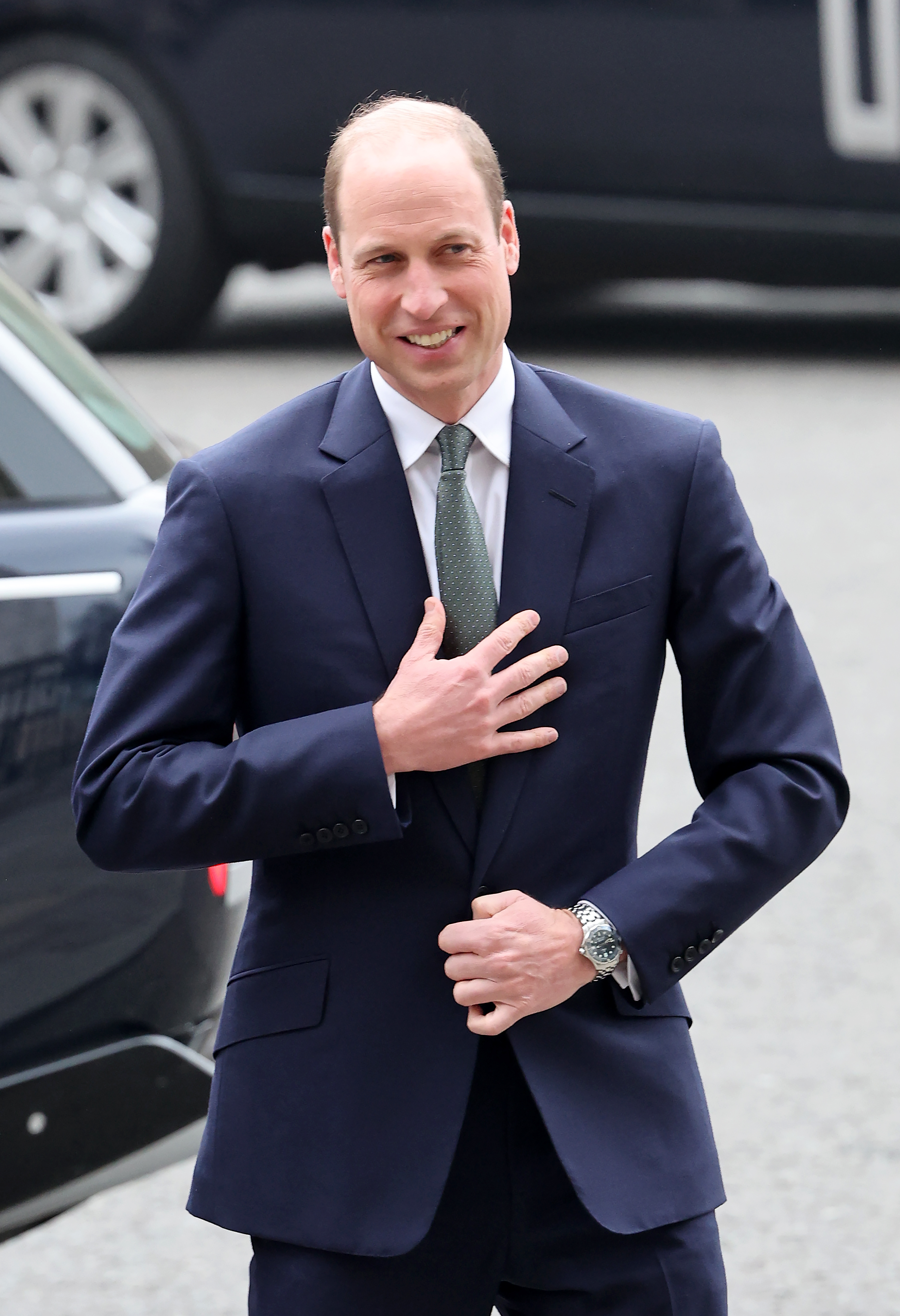 Le prince William, prince de Galles, arrive pour le service du jour du Commonwealth 2024 à l'abbaye de Westminster le 11 mars 2024 à Londres, Angleterre | Source : Getty Images
